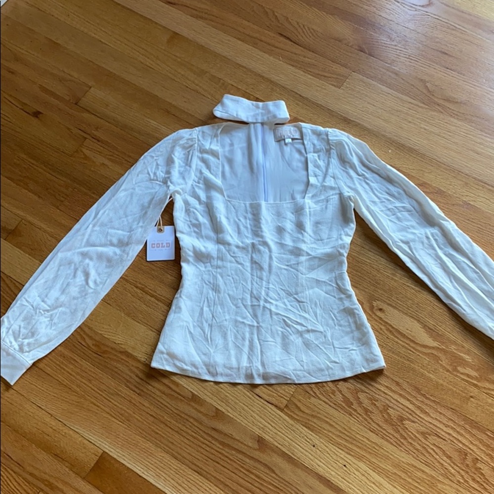 NWT! Stone Cold Fox chocker detail blouse